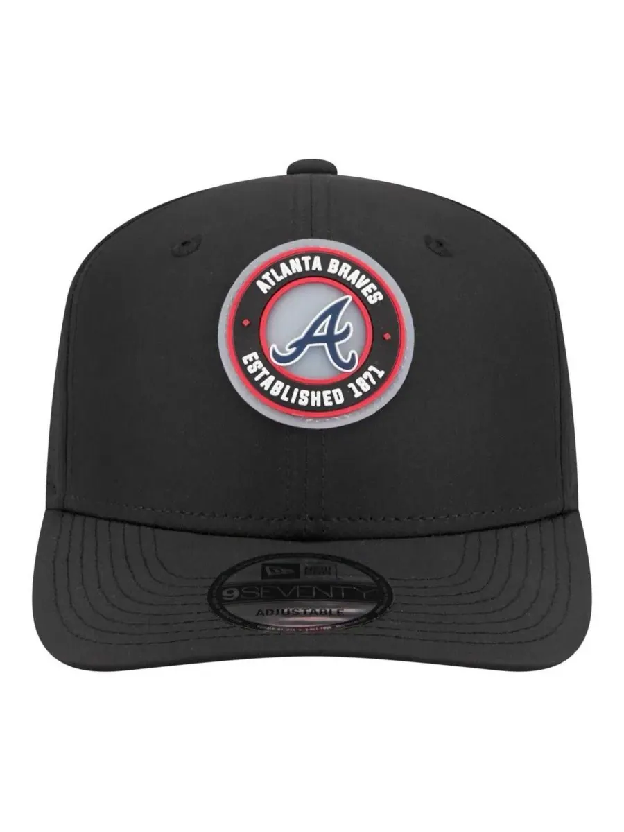 Бейсболка New Era Atlanta Braves Circle 9SEVENTY — изображение 2 из 4, черный
