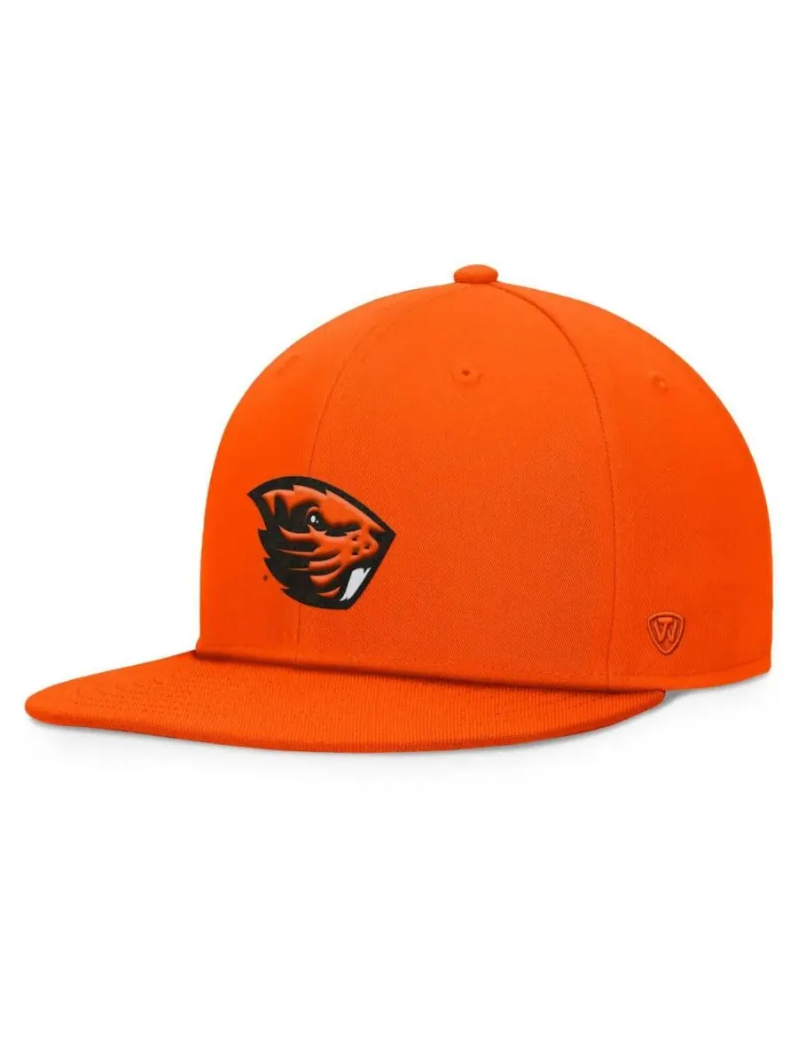 Top of the World Мужская оранжевая бейсболка Oregon State Beavers Fundamental Snapback — изображение 1 из 4, оранжевый