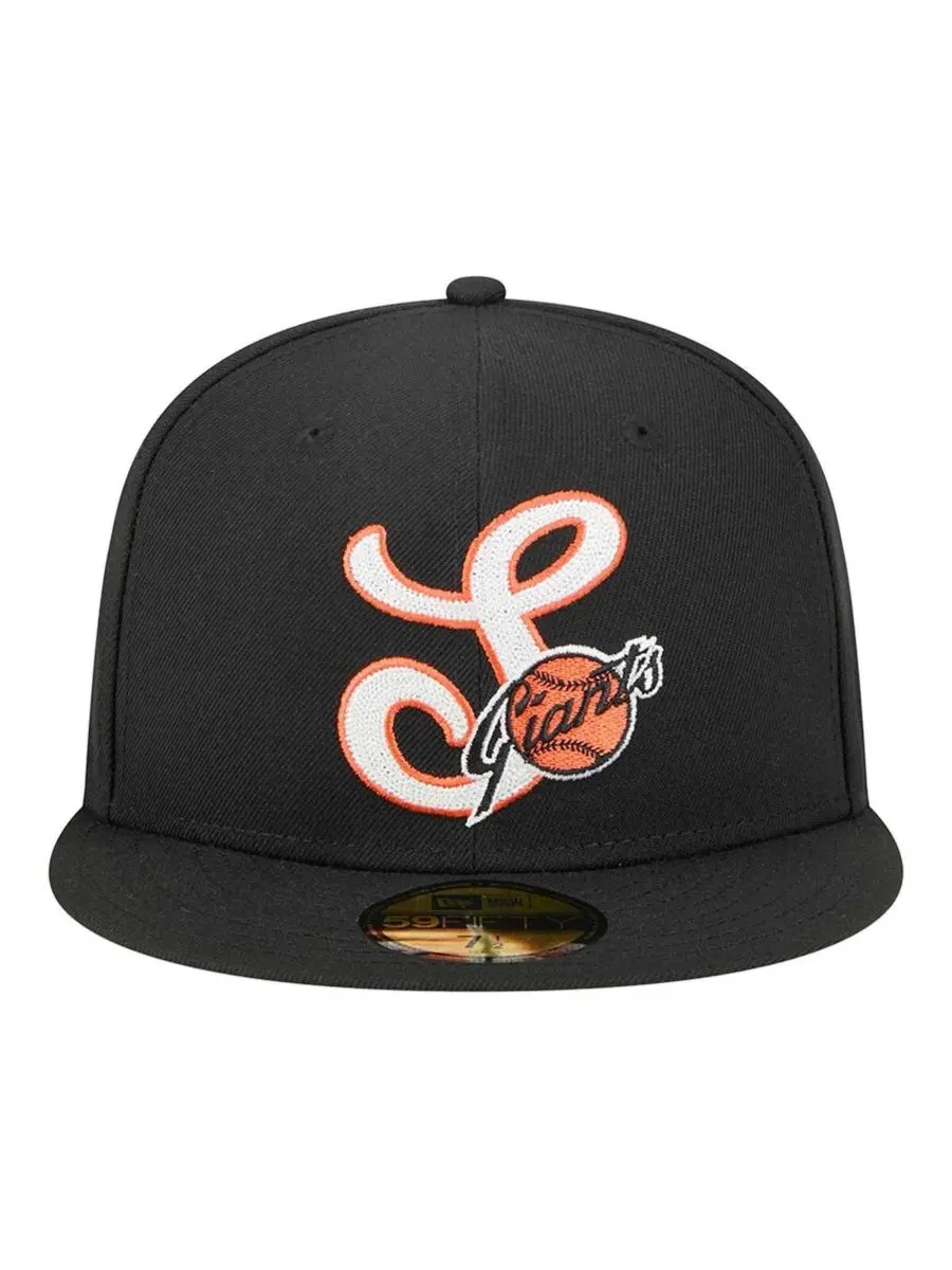 New Era Мужская черная бейсболка San Francisco Giants Duo Logo 2.0 59FIFTY — изображение 4 из 5, черный