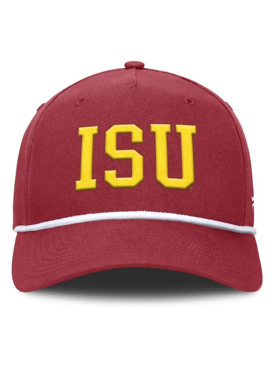 Мужская регулируемая бейсболка Cardinal Iowa State Cyclones с защитной лентой от фола Fanatics — изображение 2 из 4, красный