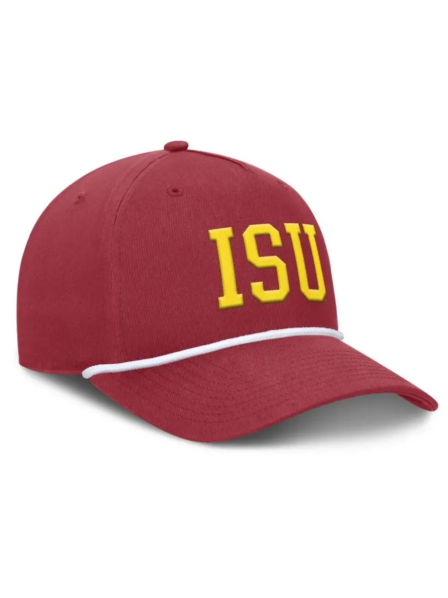 Мужская регулируемая бейсболка Cardinal Iowa State Cyclones с защитной лентой от фола Fanatics — изображение 4 из 4, красный