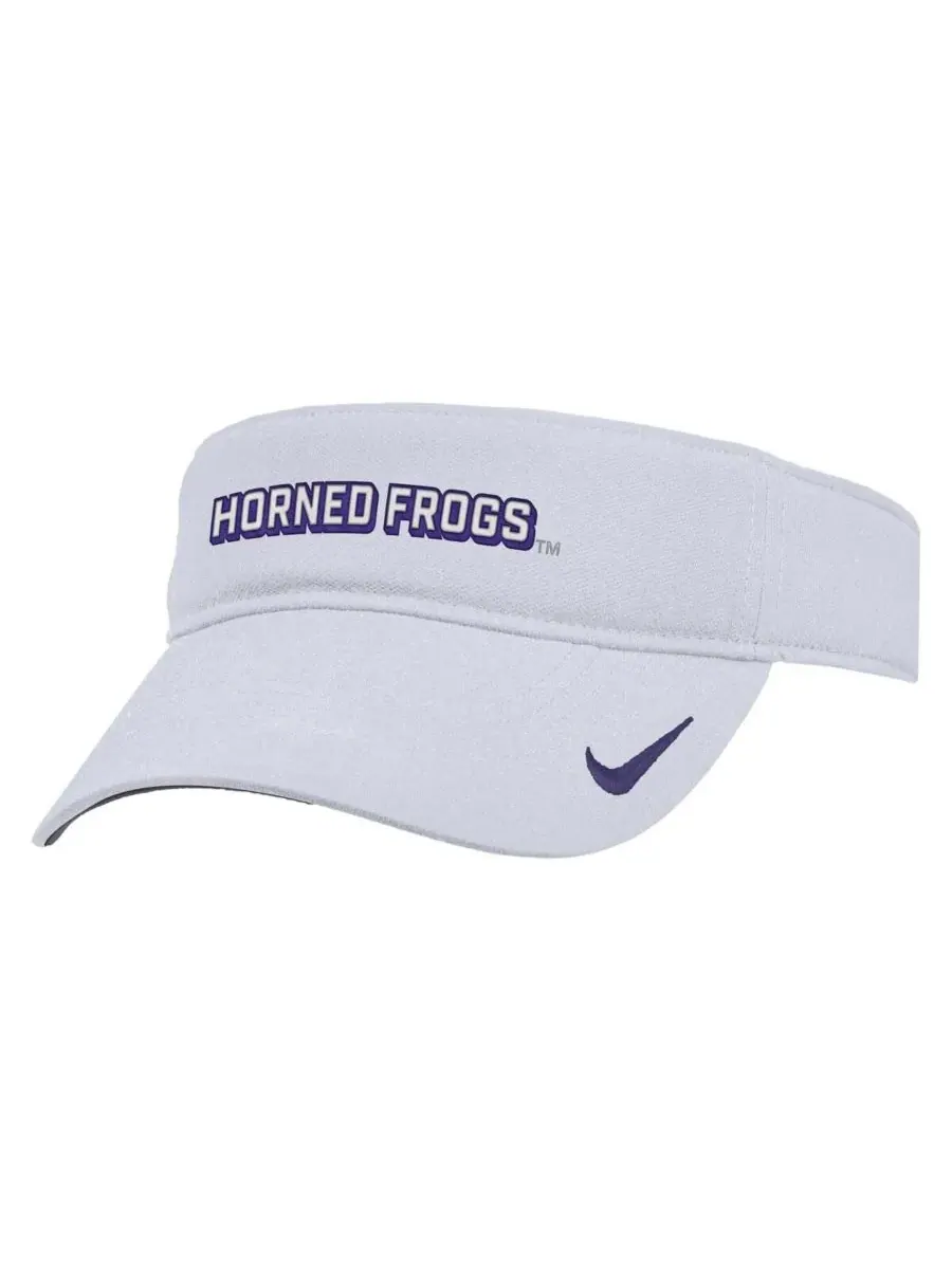Nike Мужская белая бейсболка TCU Horned Frogs 2025 On-Field Ace Performance с регулируемым козырьком — изображение 1 из 3