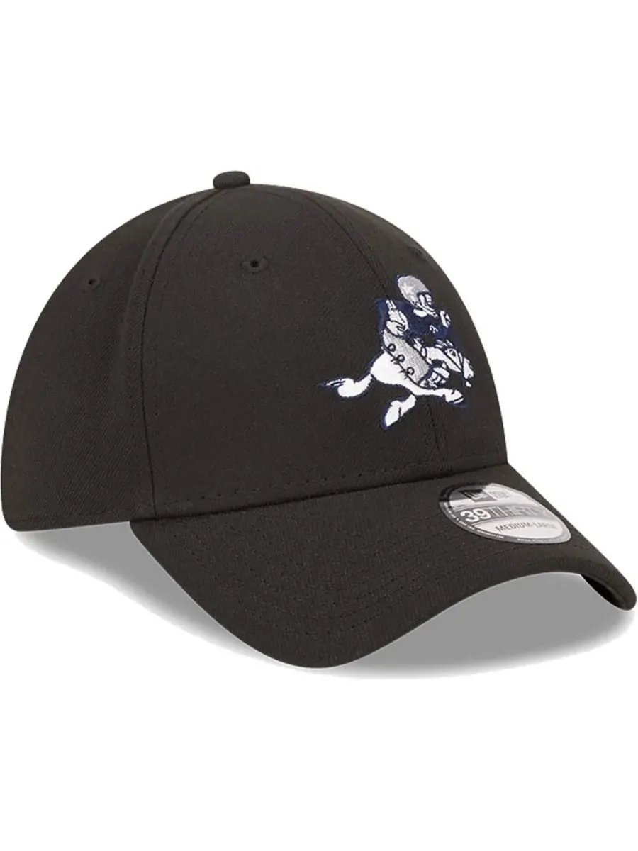 New Era Мужская черная ретро-кепка Dallas Cowboys Joe Main 39THIRTY Flex — изображение 3 из 4, черный