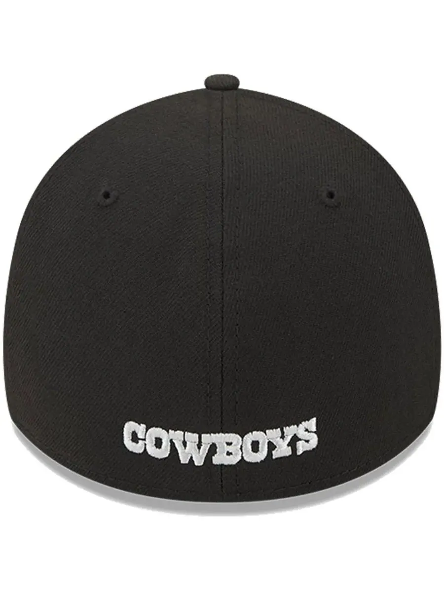 New Era Мужская черная ретро-кепка Dallas Cowboys Joe Main 39THIRTY Flex — изображение 4 из 4, черный