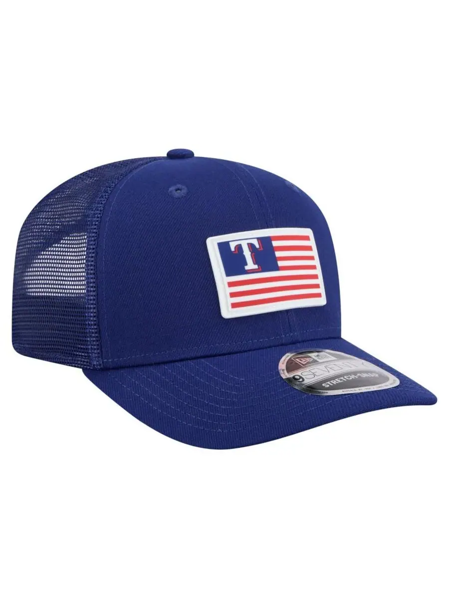 Мужская бейсболка Royal Texas Rangers Flag 9SEVENTY COOLERA с эластичными застежками New Era — изображение 4 из 4