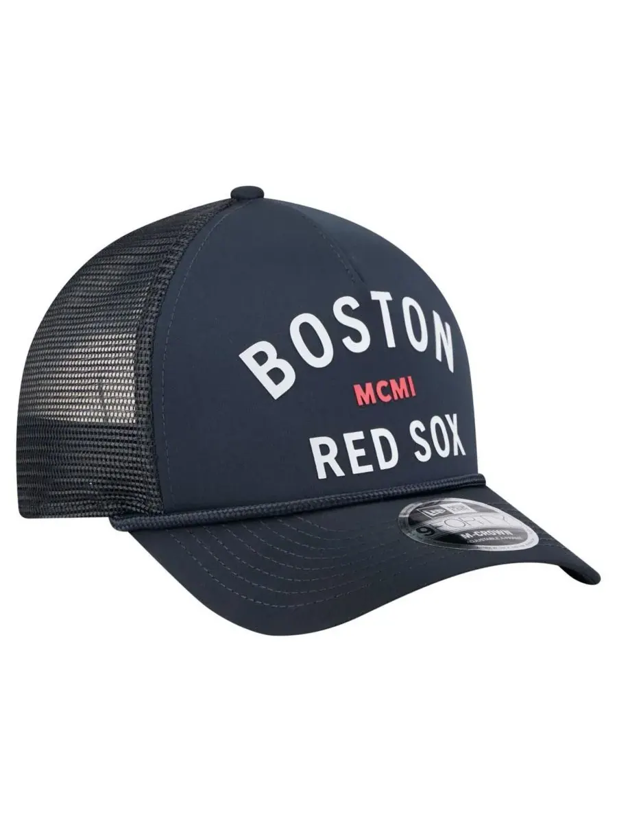 New Era Мужская кепка Boston Red Sox в минималистичном стиле 9FORTY с регулируемой высотой и — изображение 3 из 4