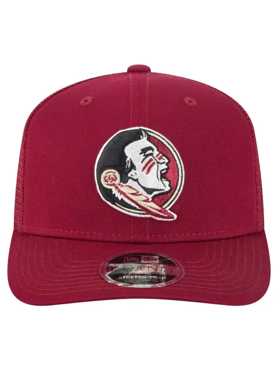 Мужская кепка-тракер Garnet Florida State Seminoles Primary 9SEVENTY с эластичными застежками New — изображение 2 из 4