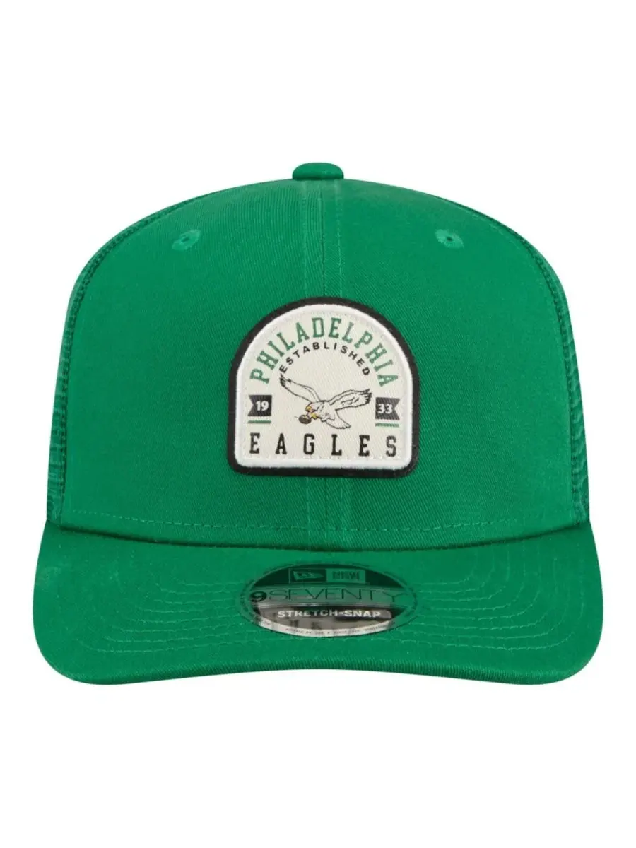 Кепка-тракер с вышивкой Philadelphia Eagles New Era — изображение 2 из 5, зеленый