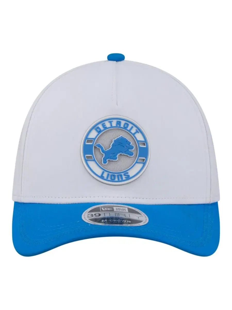 Кепка с принтом Patch 39THIRTY A-Frame M-Crown Perforated Flex Hat New Era — изображение 2 из 5, белый синий