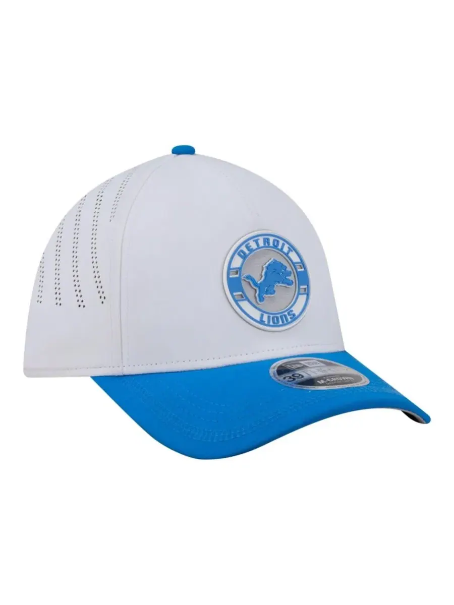 Кепка с принтом Patch 39THIRTY A-Frame M-Crown Perforated Flex Hat New Era — изображение 3 из 5, белый синий