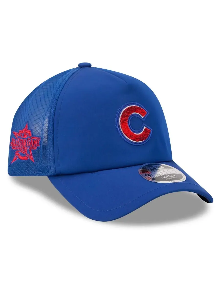 Кепка с эмблемой Chicago Cubs, 9FORTY Apex New Era — изображение 1 из 5, королевский