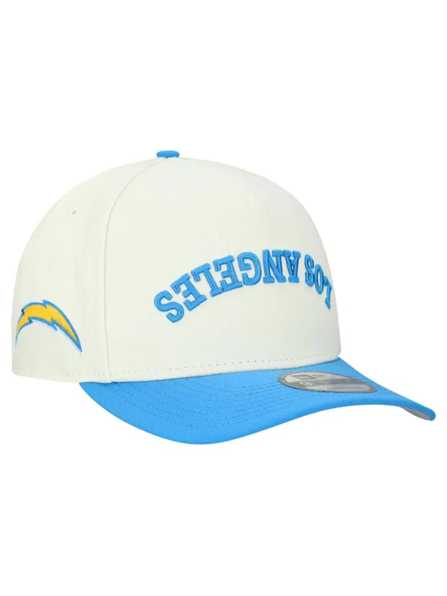 Бейсболка с вышивкой команды Upside Down 9FIFTY A-Frame New Era — изображение 1 из 4, кремовый синий