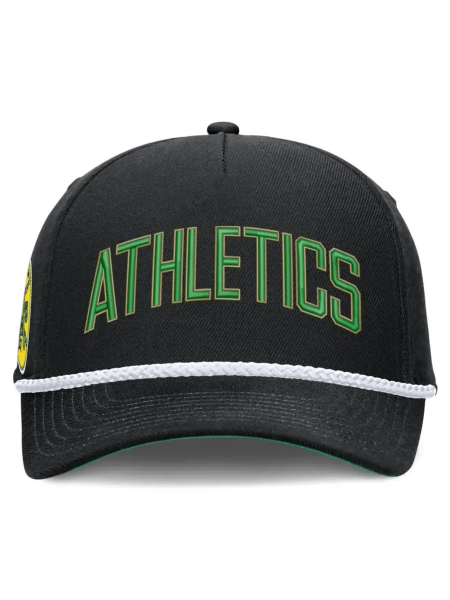 Кепка Nike с высокой посадкой, структурная, с изогнутым козырьком, Oakland Athletics Cooperstown — изображение 2 из 5