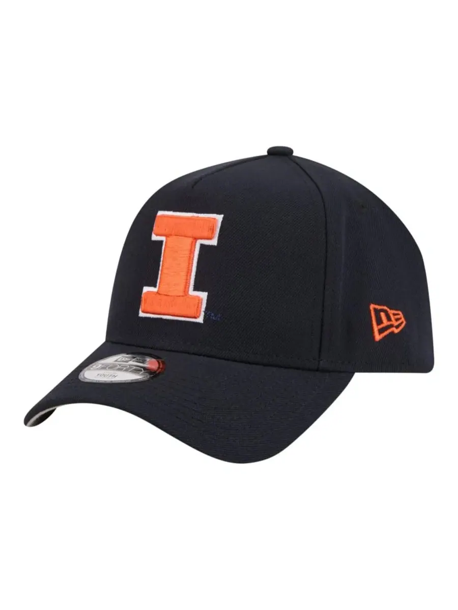 Кепка New Era 9FORTY A-Frame Navy Illinois Fighting Illini — изображение 1 из 5, темно-синий