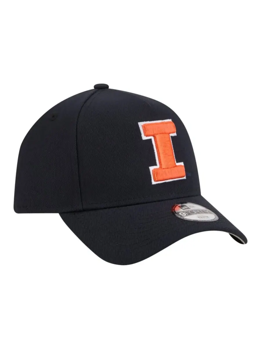 Кепка New Era 9FORTY A-Frame Navy Illinois Fighting Illini — изображение 2 из 5, темно-синий