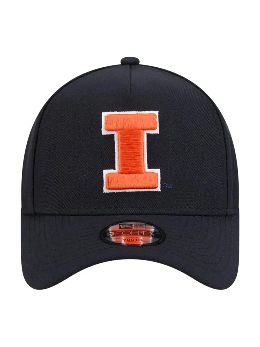 Кепка New Era 9FORTY A-Frame Navy Illinois Fighting Illini — изображение 4 из 5, темно-синий