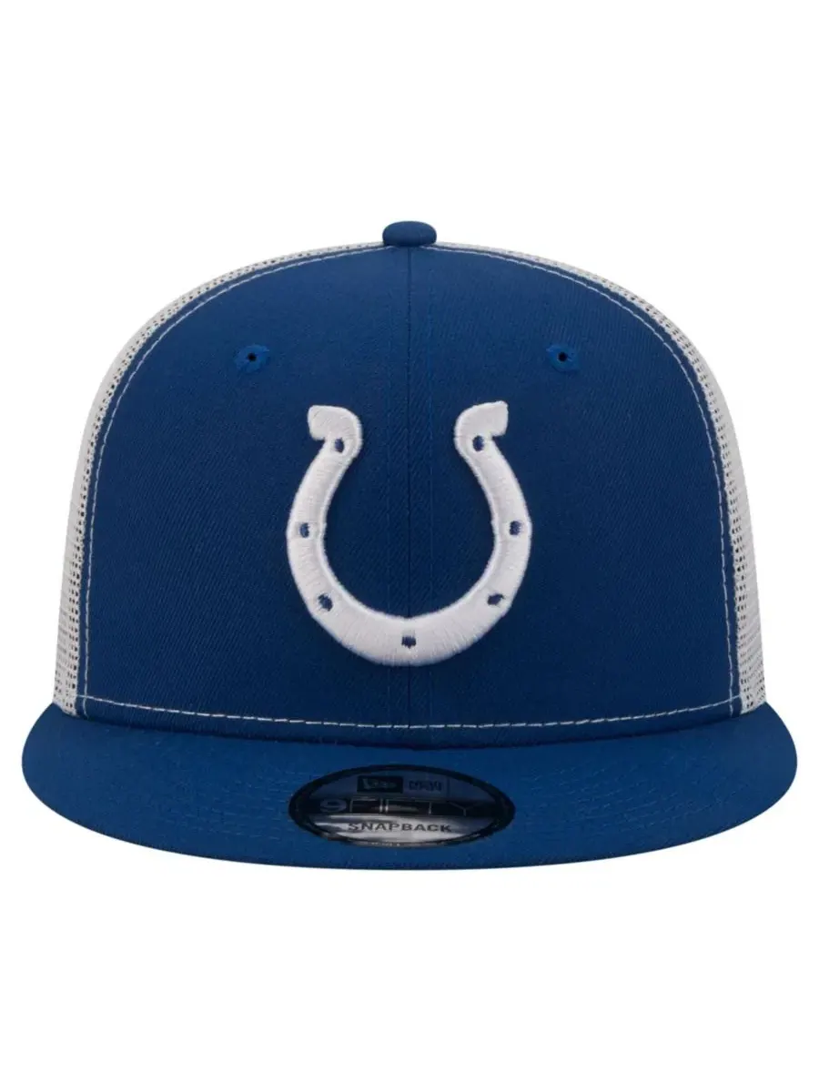 Кепка-снапбек с вышивкой логотипа Indianapolis Colts New Era — изображение 2 из 6, королевский