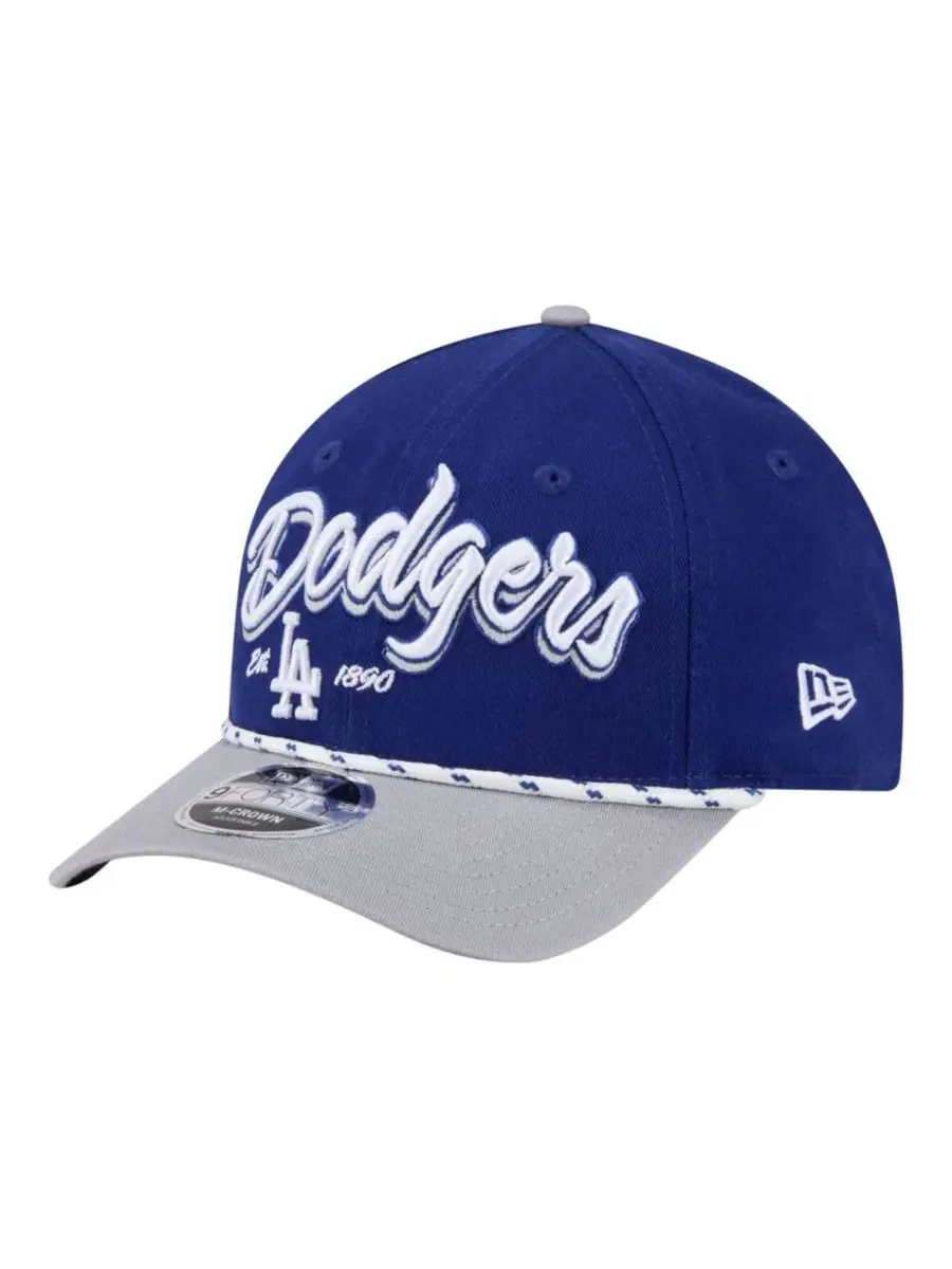 Бейсболка New Era Los Angeles Dodgers Team Loyal 9FORTY M-Crown — изображение 1 из 7, серый