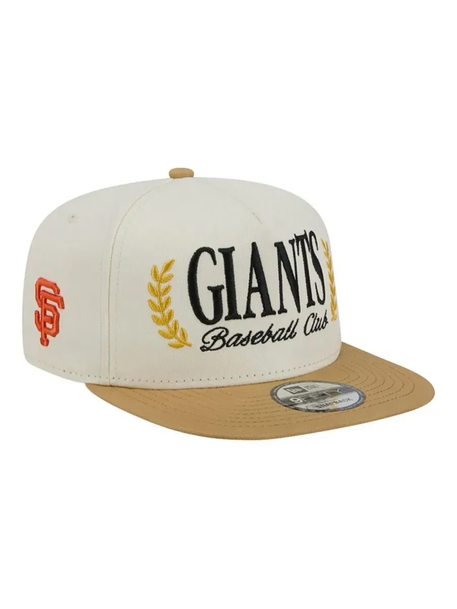 Бейсболка с высокой тульей, плоским козырьком, вышивкой, модель Club 9FIFTY A-Frame New Era — изображение 1 из 7, бежевый
