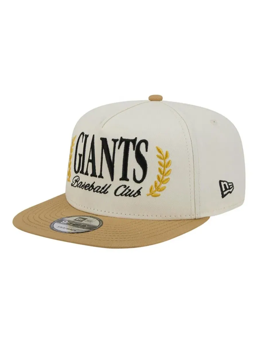 Бейсболка с высокой тульей, плоским козырьком, вышивкой, модель Club 9FIFTY A-Frame New Era — изображение 3 из 7, бежевый