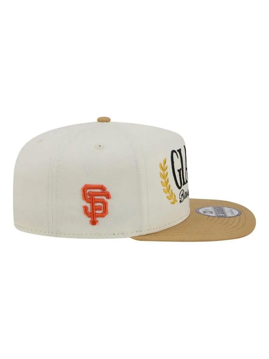 Бейсболка с высокой тульей, плоским козырьком, вышивкой, модель Club 9FIFTY A-Frame New Era — изображение 7 из 7, бежевый