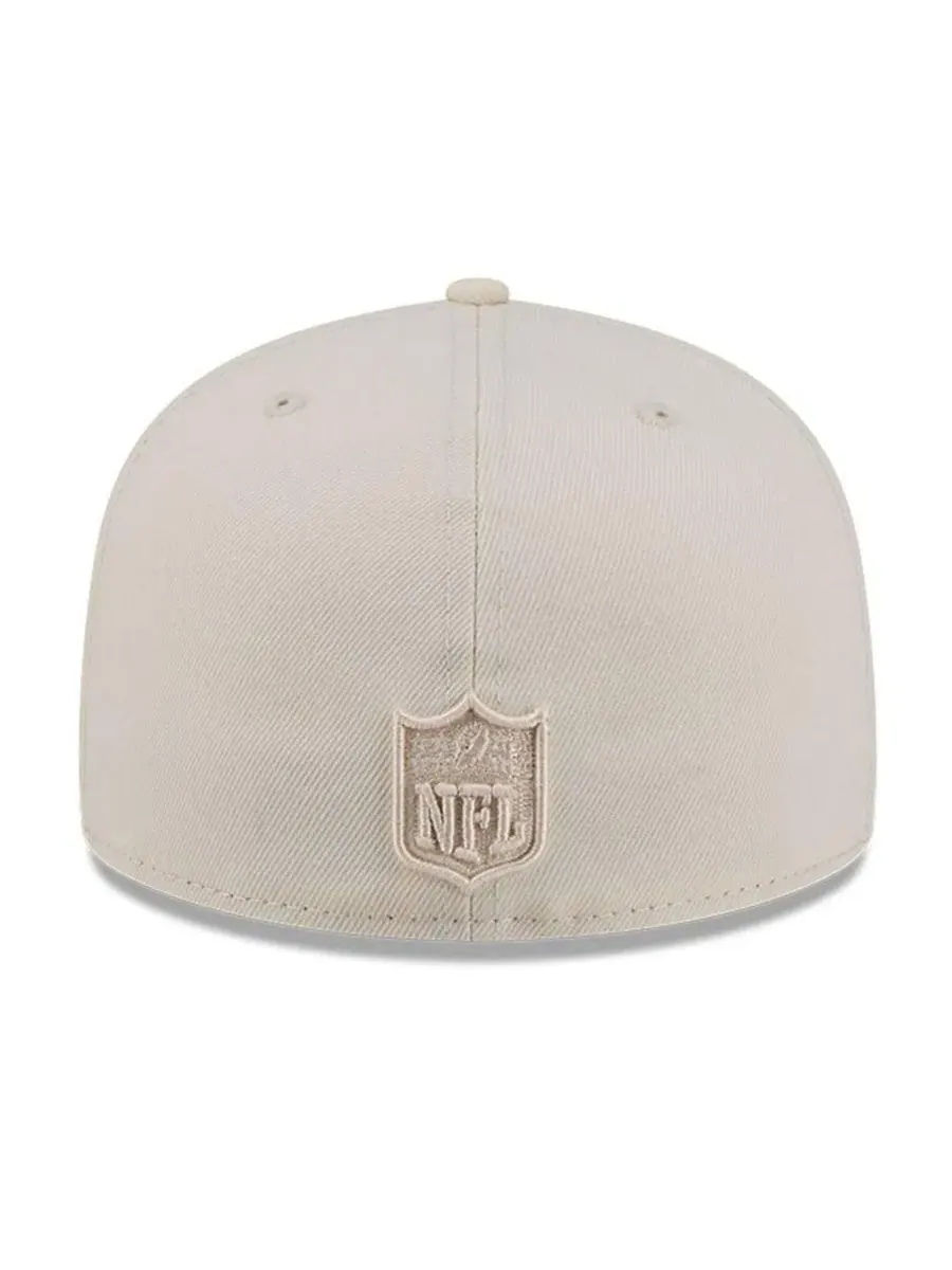 Кепка с высокой тульей, шестипанельная, с вышитым логотипом Dallas Cowboys New Era — изображение 2 из 4, бежевый