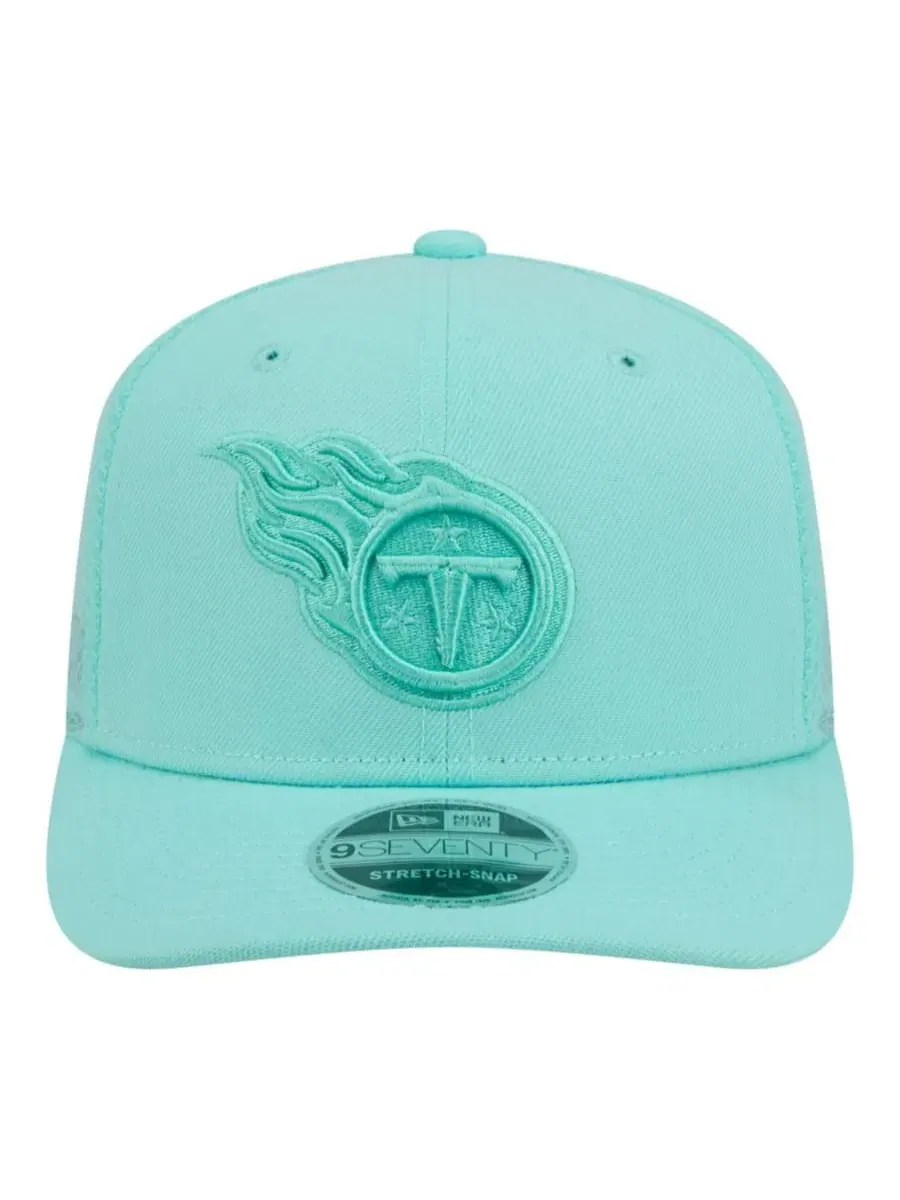 Бейсболка с принтом логотипа команды Tennessee Titans, модель Color Pack 9SEVENTY New Era — изображение 2 из 5, мята