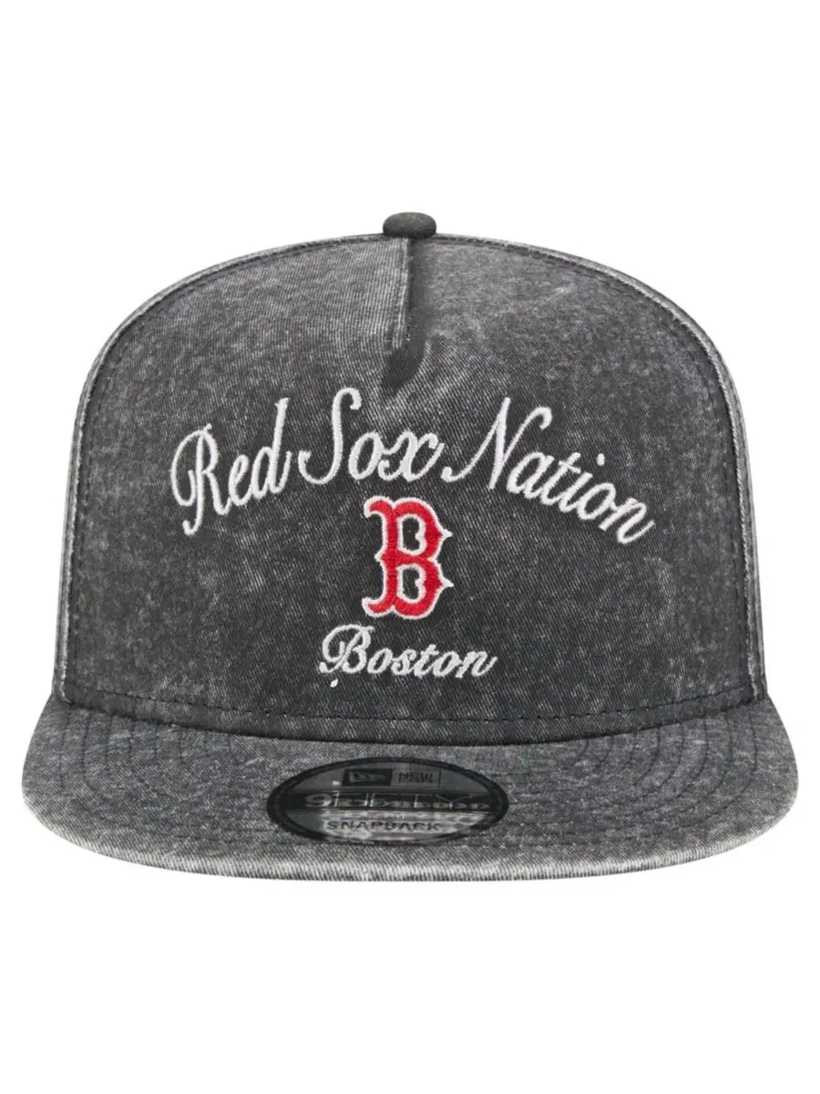 Кепка-снэпбек New Era Boston Red Sox City Slogan A-Frame 9FIFTY — изображение 2 из 7, черный