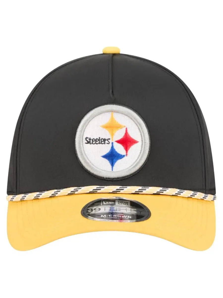 Бейсболка с вышитым логотипом Pittsburgh Steelers New Era — изображение 3 из 4, черный золотистый