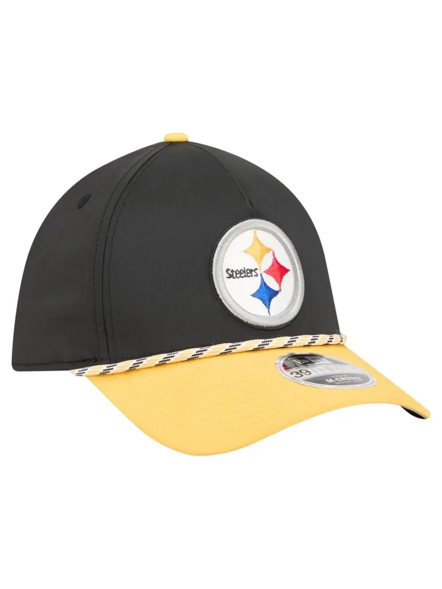 Бейсболка с вышитым логотипом Pittsburgh Steelers New Era — изображение 4 из 4, черный золотистый