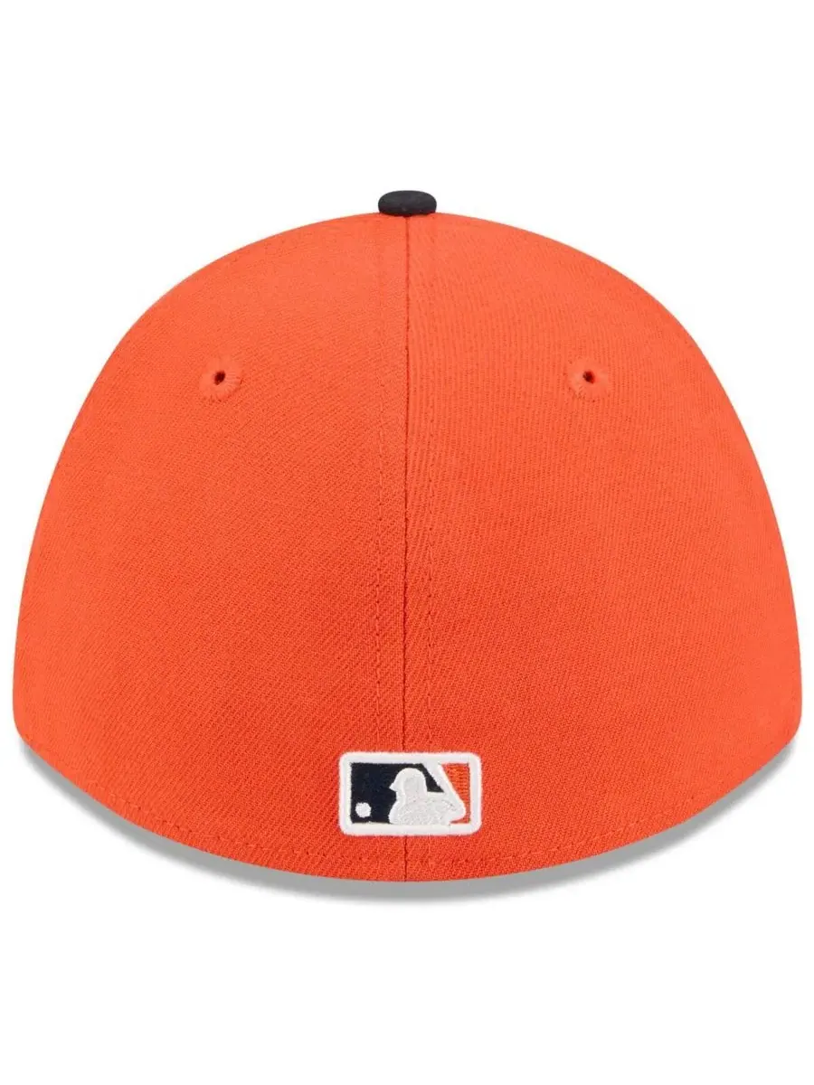 Бейсболка New Era Houston Astros 2026 Spring Training M-Crown 39THIRTY Flex Hat — изображение 4 из 4, оранжевый темно-синий