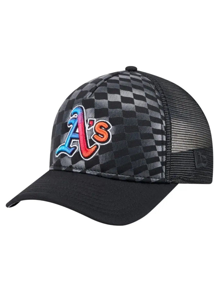 Кепка-тракер с вышивкой Athletics Gradient 9FORTY A-Frame M-Crown Trucker New Era — изображение 1 из 5, черный