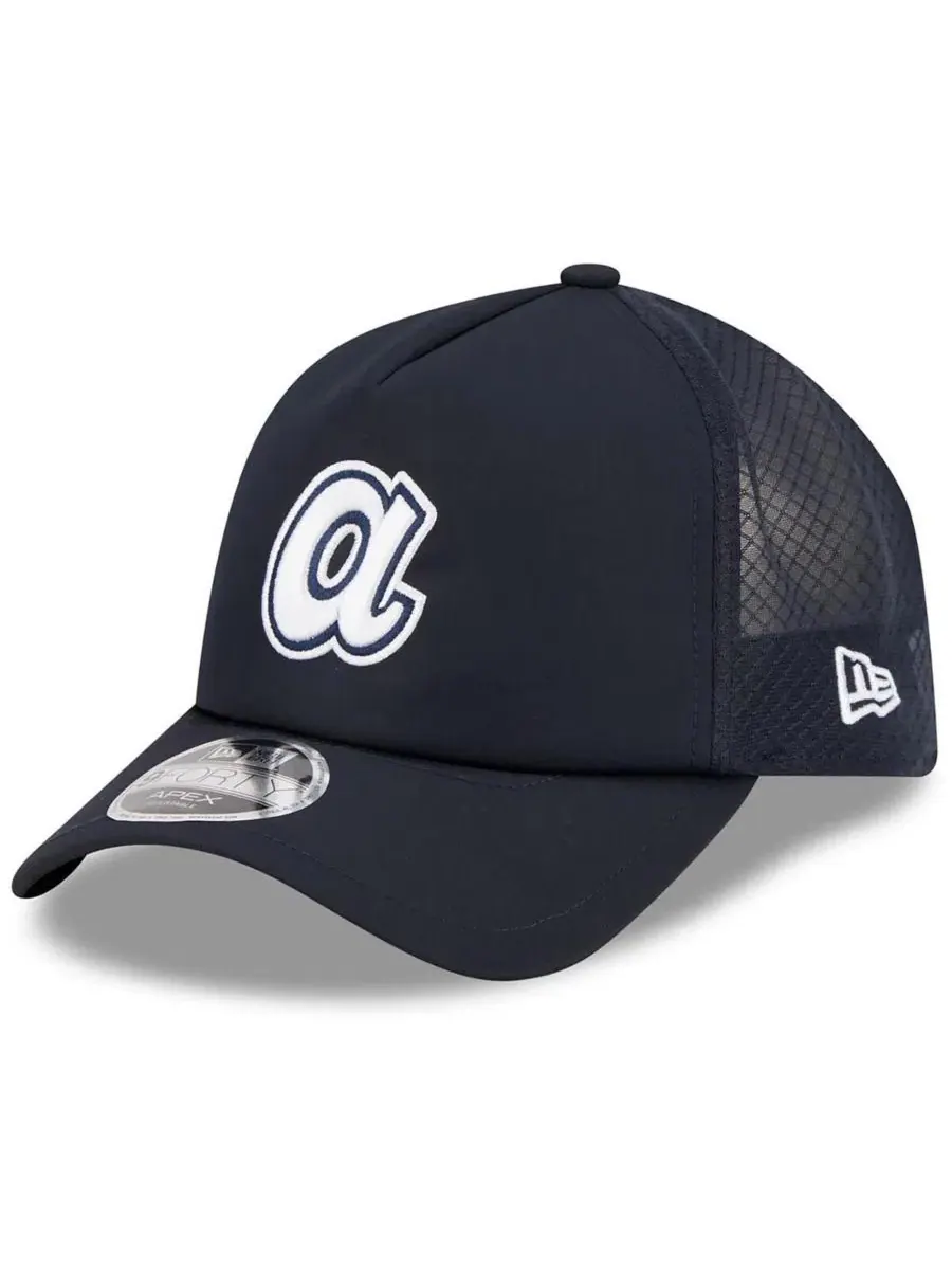 Кепка с эмблемой Atlanta Braves New Era — изображение 1 из 4, темно-синий