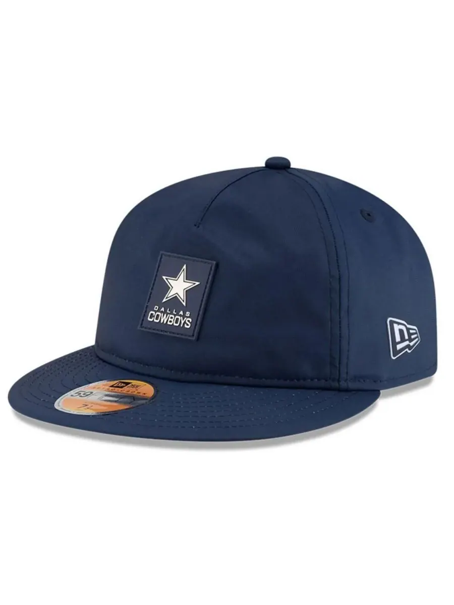 New Era Мужская темно-синяя кепка Dallas Cowboys 2025 Sideline Retro Crown 59FIFTY Fitted Hat — изображение 1 из 4