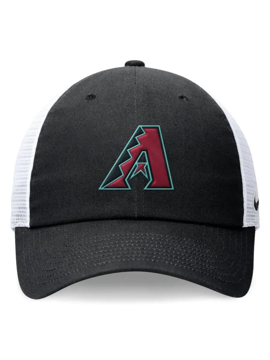 Nike Мужская черная регулируемая кепка-тракер Arizona Diamondbacks Evergreen Club — изображение 2 из 4, черный