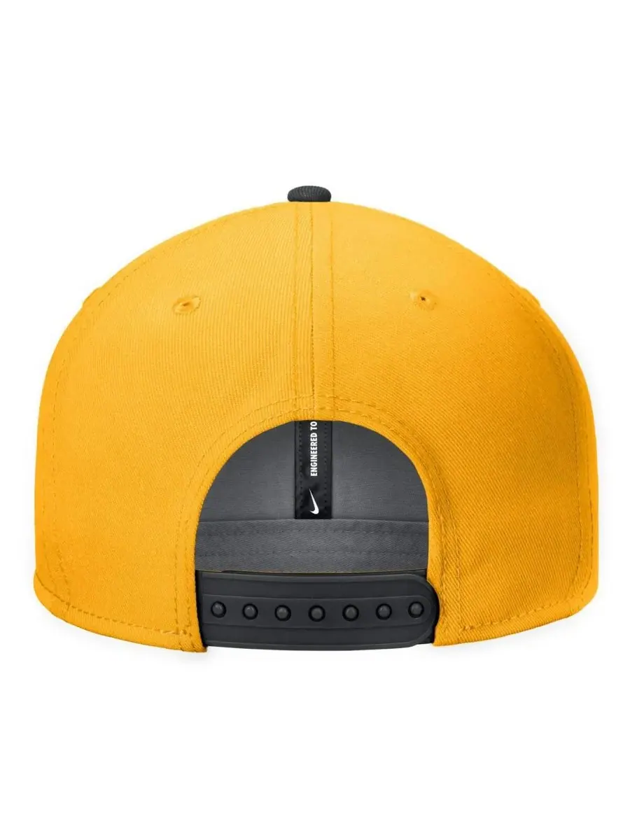 Мужская золотистая бейсболка Missouri Tigers Vintage Script Pro Dri-FIT Snapback Nike — изображение 3 из 3, золото