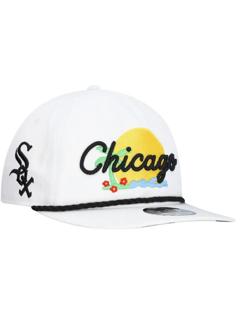 New Era Мужская белая регулируемая кепка для гольфа Chicago White Sox Paradise — изображение 1 из 5, белый