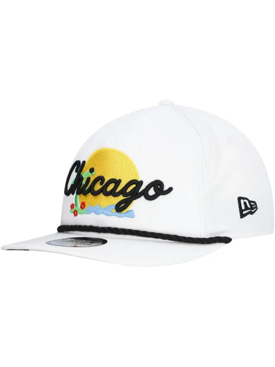 New Era Мужская белая регулируемая кепка для гольфа Chicago White Sox Paradise — изображение 3 из 5, белый