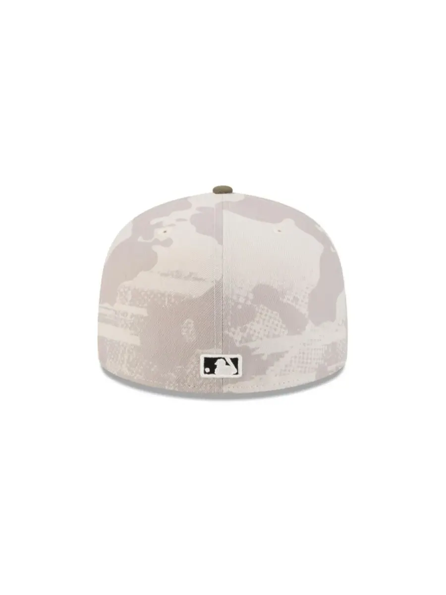 New Era Мужская бейсболка 59FIFTY светло-бежевого/оливкового цвета с символикой Arizona — изображение 5 из 7
