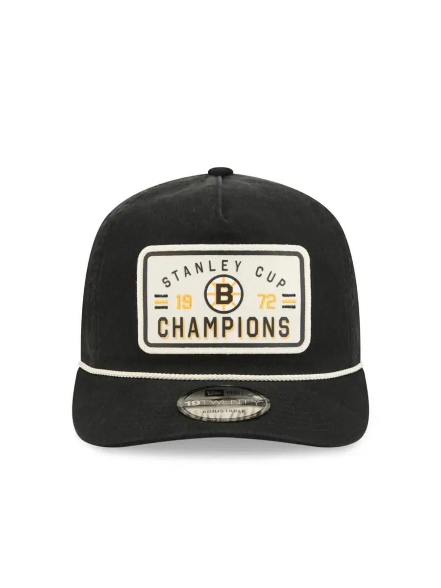 Кепка New Era 19TWENTY с вышивкой, Boston Bruins — изображение 2 из 4, черный
