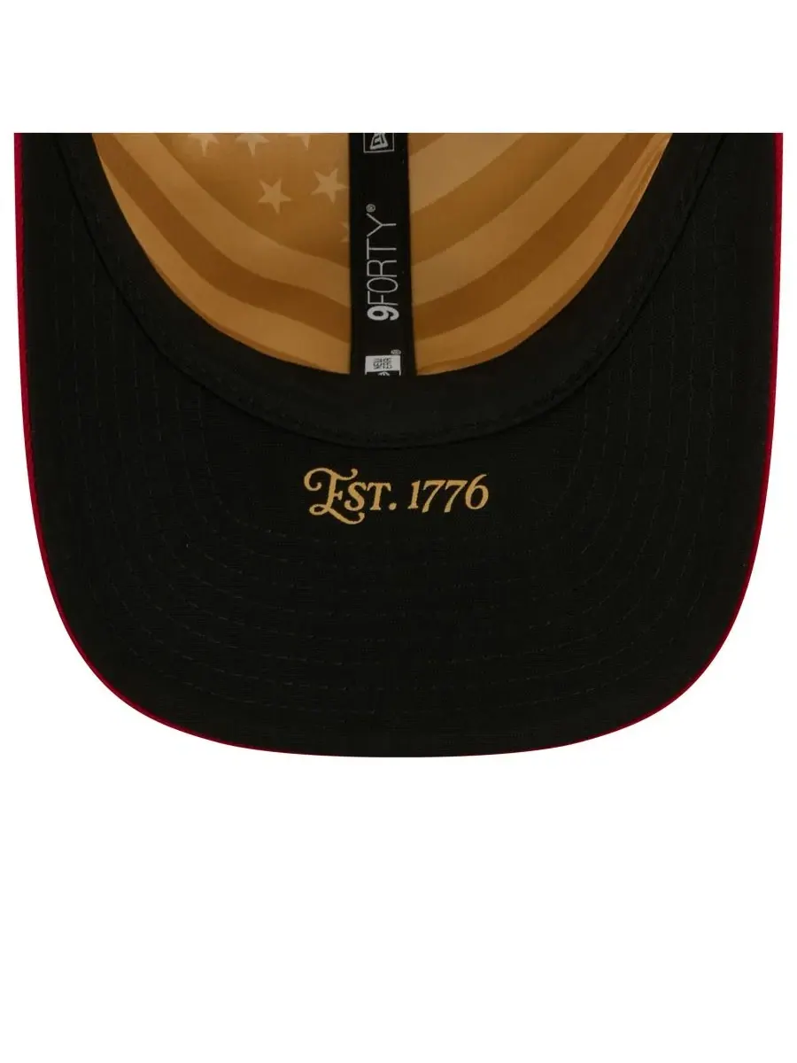 Бейсболка New Era San Francisco Giants USA 250 — изображение 5 из 5, кремовый красный