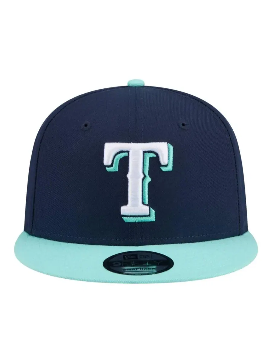 Кепка-снэпбек с вышитым логотипом Texas Rangers New Era — изображение 2 из 5, темно-синий