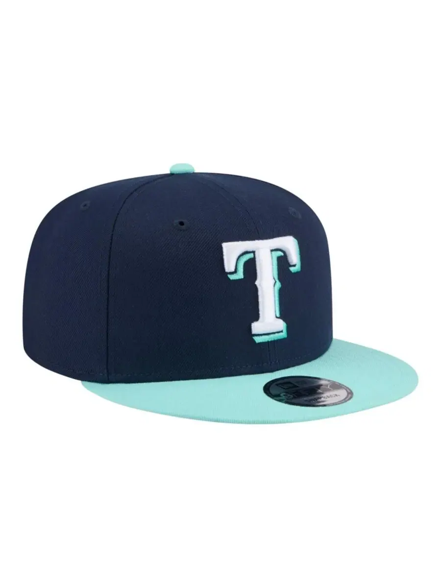 Кепка-снэпбек с вышитым логотипом Texas Rangers New Era — изображение 3 из 5, темно-синий