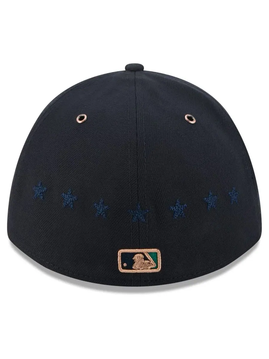 Кепка New Era 39THIRTY Flex Hat — изображение 4 из 5, темно-синий