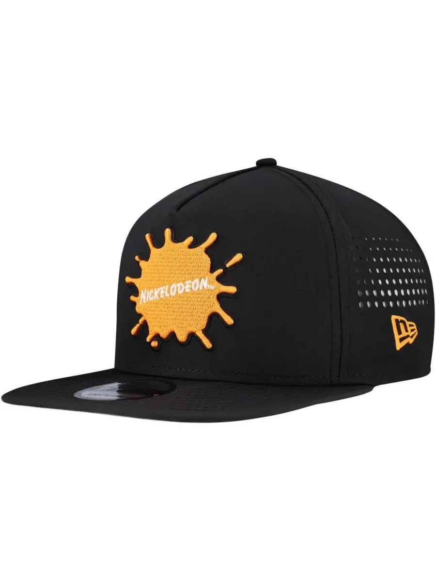 New Era Мужская черная кепка Nickelodeon Vented 9FIFTY Snapback — изображение 1 из 5, черный