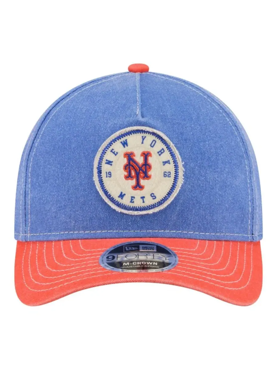 Бейсболка New Era 9FORTY с эмблемой New York Mets — изображение 2 из 5, оранжевый