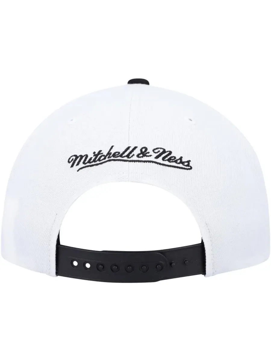 Mitchell & Ness Мужская черно-белая кепка-снепбек Chicago Bulls NBA Day One — изображение 3 из 4, черный белый