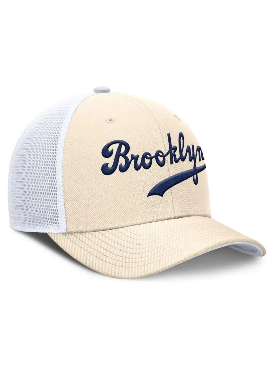 Кепка-тракер Nike Brooklyn Dodgers Cooperstown Collection Dri-FIT Rise — изображение 3 из 5, натуральный белый