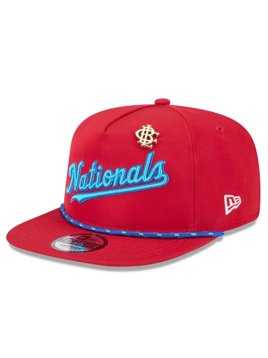 New Era Мужская красная бейсболка Washington Nationals 2025 Big League Chew Golfer Snapback — изображение 1 из 4, красный