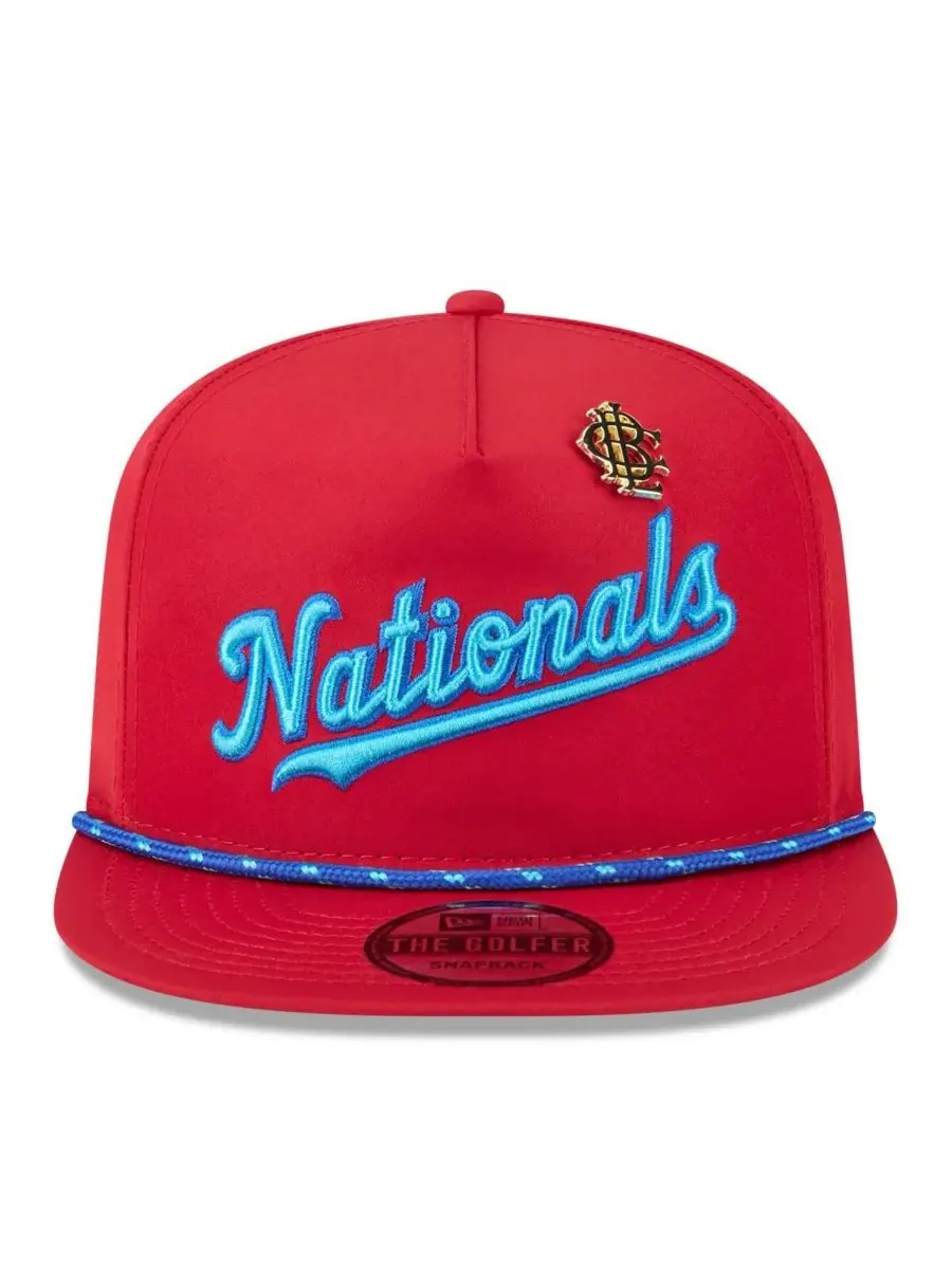 New Era Мужская красная бейсболка Washington Nationals 2025 Big League Chew Golfer Snapback — изображение 2 из 4, красный